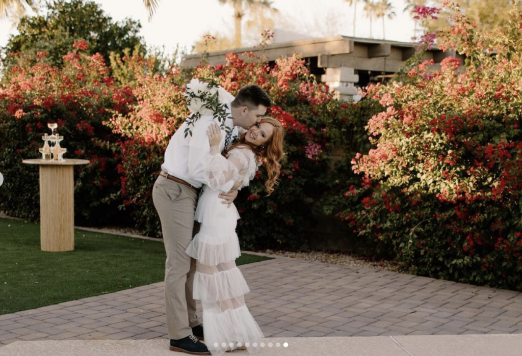 Backyard Pool Elopement Wedding in Scottsdale, Arizona